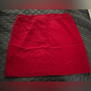 🔥 Red Talbots Wool Blend Skirt – Size 20P – Elegant & Classic!